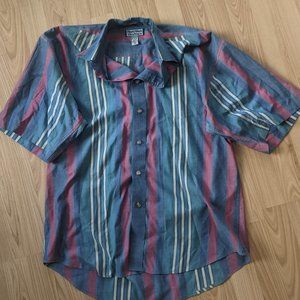Men's Casual Button-Up Short-Sleeve Shirt